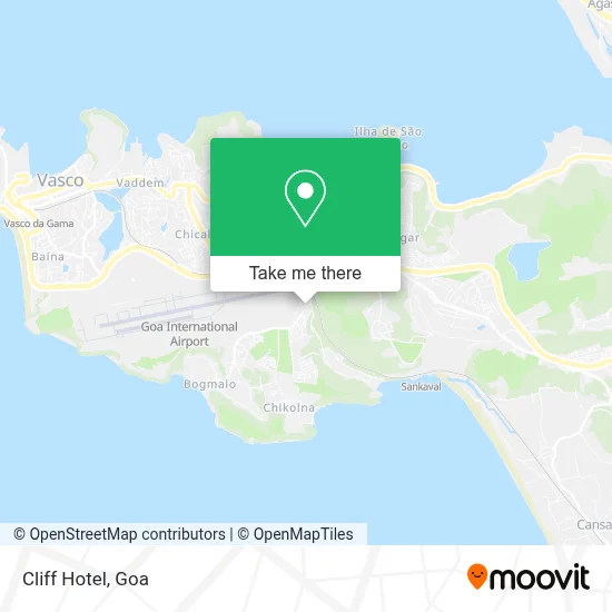 Hotel Cliff map