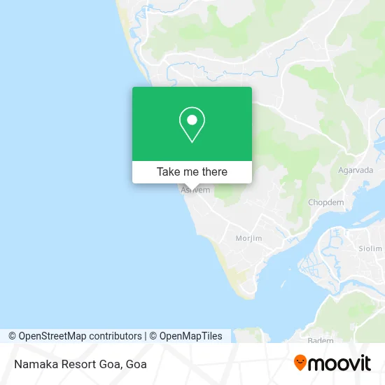 Namaka Resort Goa map