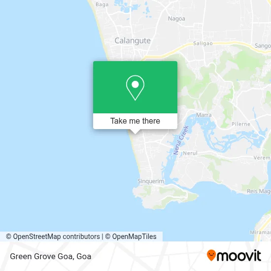 Green Grove Goa map
