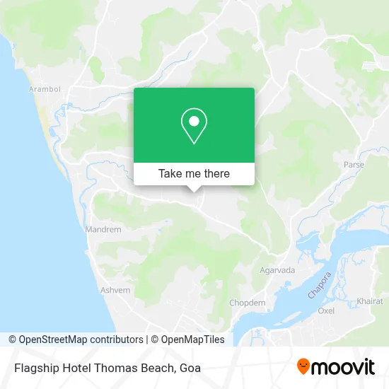 Flagship Hotel Thomas Beach map
