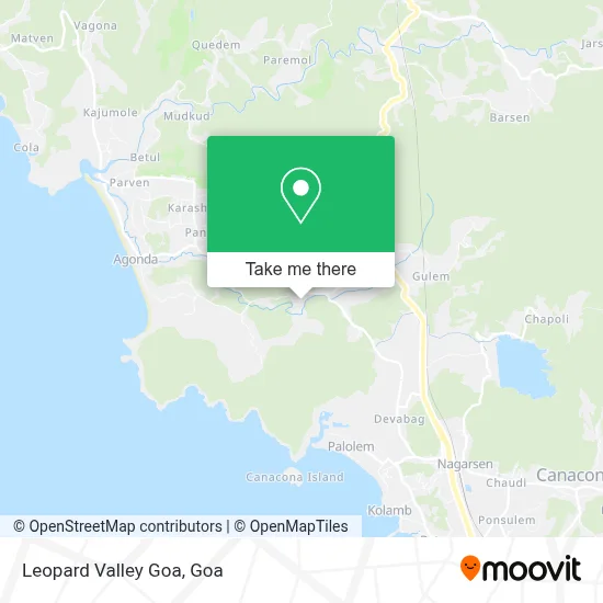 Leopard Valley Goa map