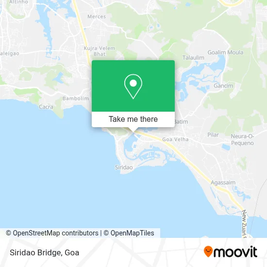 Siridao Bridge map