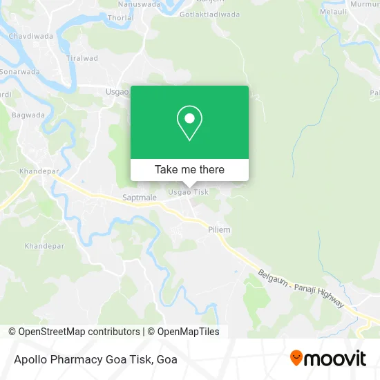 Apollo Pharmacy Goa Tisk map