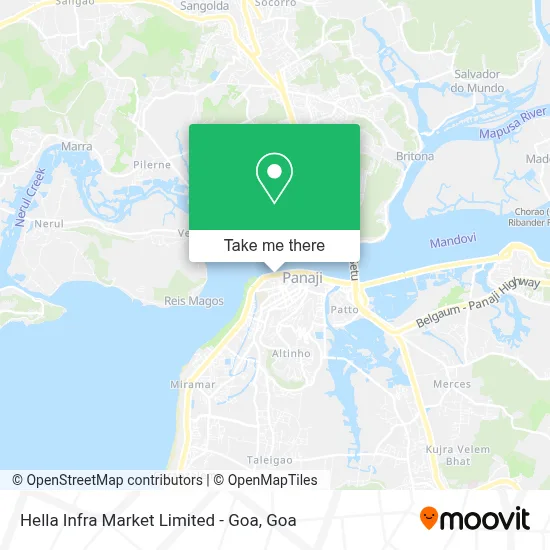 Hella Infra Market Limited - Goa map