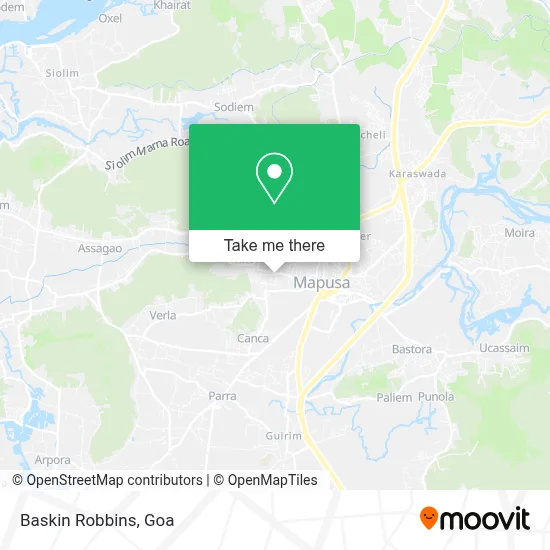 Baskin Robbins map