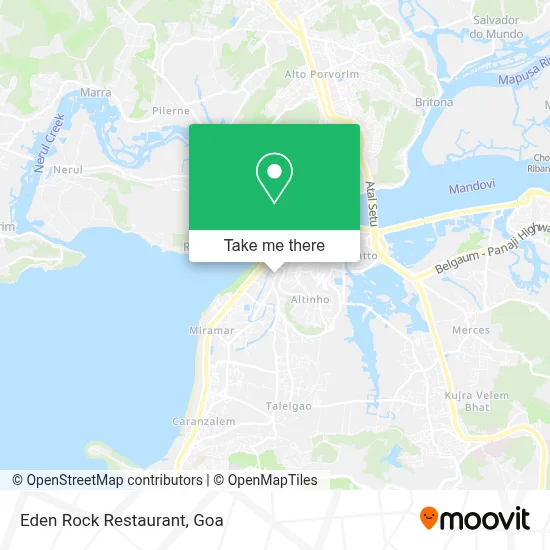 Eden Rock Restaurant map