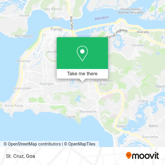 St. Cruz map