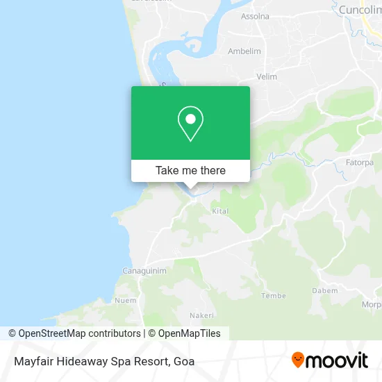 Mayfair Hideaway Spa Resort map