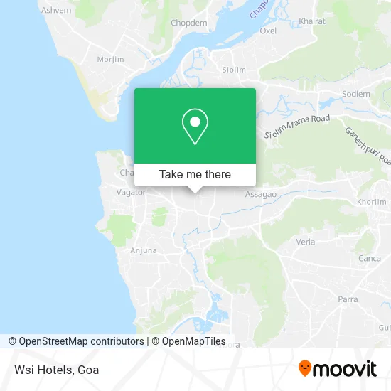 Wsi Hotels map