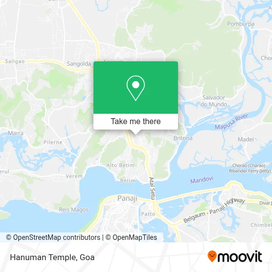 Hanuman Mandir map