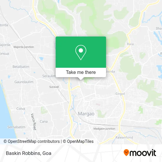 Baskin Robbins map