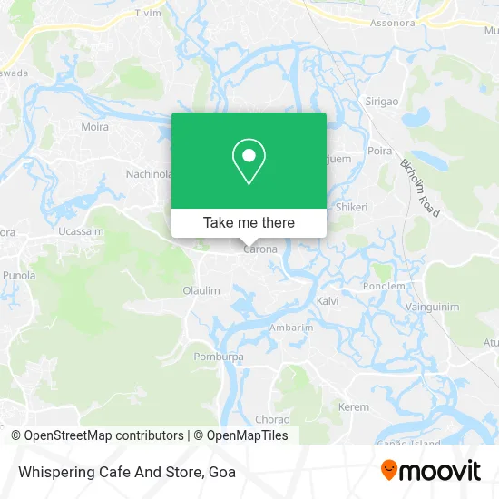 Whispering Cafe And Store map