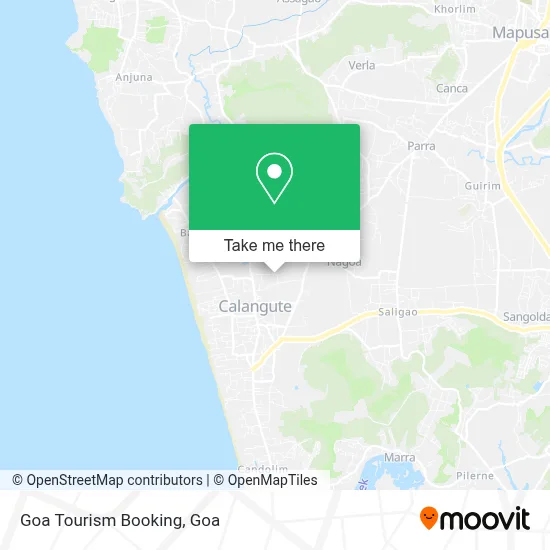 Goa Tourism Booking map