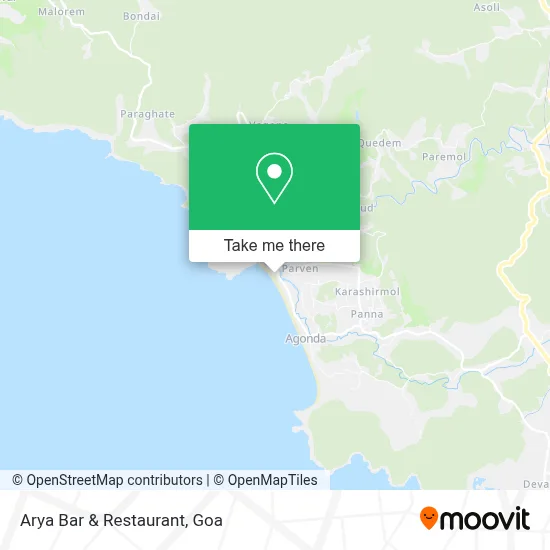 Arya Bar & Restaurant map