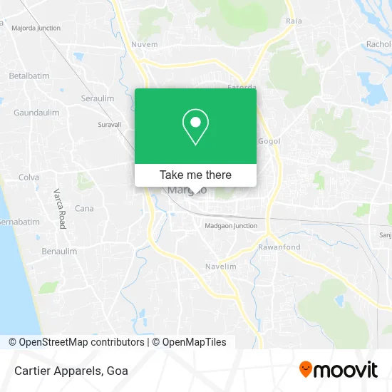 Cartier Apparels map