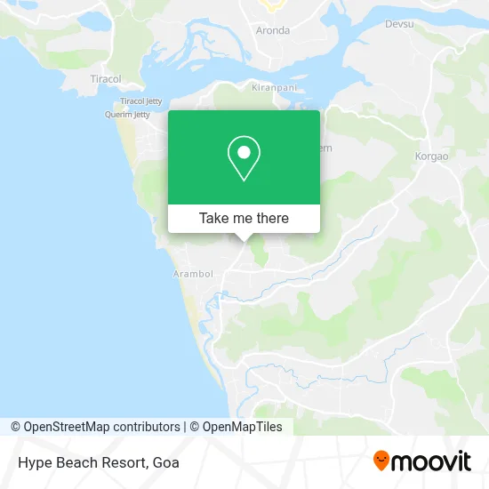 Hype Beach Resort map