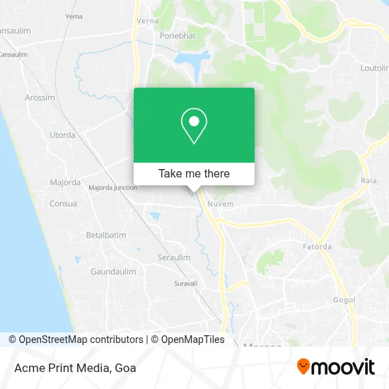 Acme Print Media map
