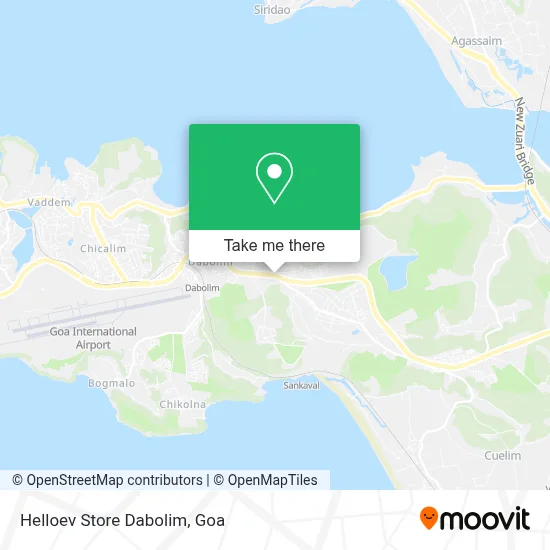 Helloev Store Dabolim map