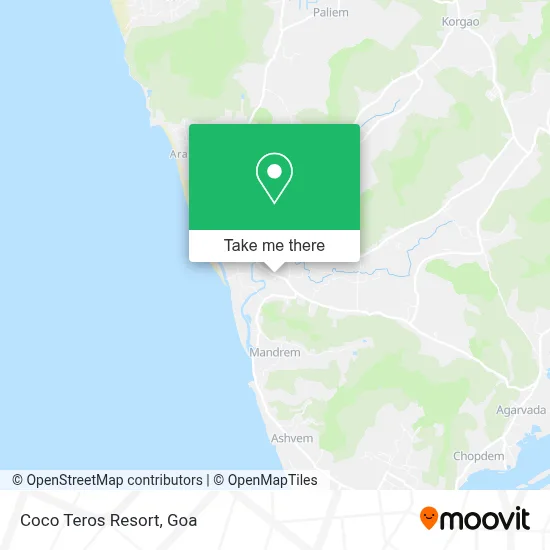Coco Teros Resort map