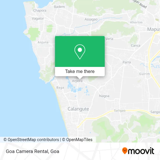 Goa Camera Rental map