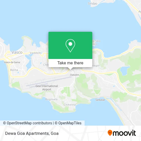 Dewa Goa Apartments map