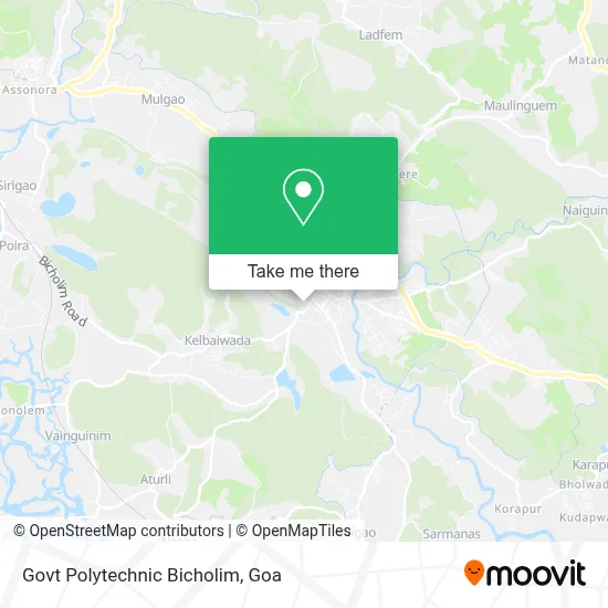 Govt Polytechnic Bicholim map