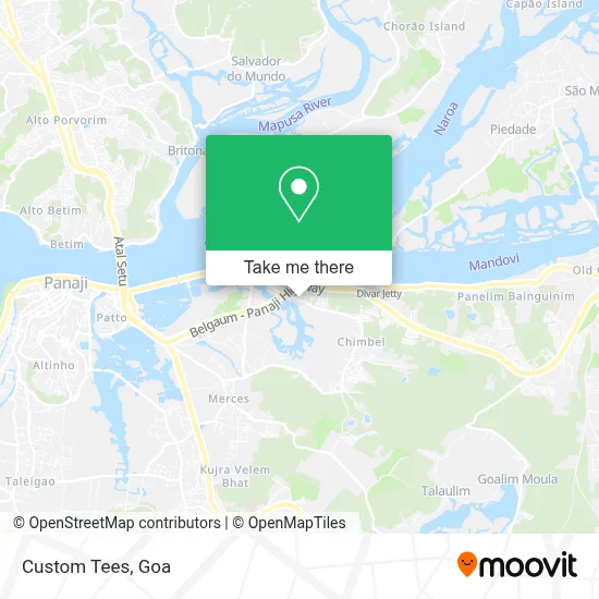 Custom Tees map