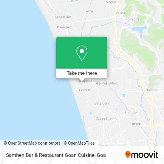 Samhen Bar & Restaurant Goan Cuisine map