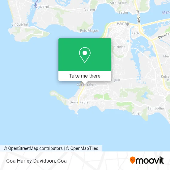 Goa Harley-Davidson map
