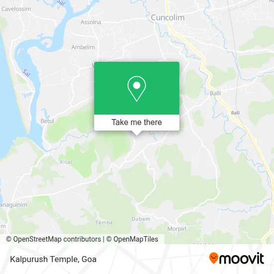 Kalpurush Temple map