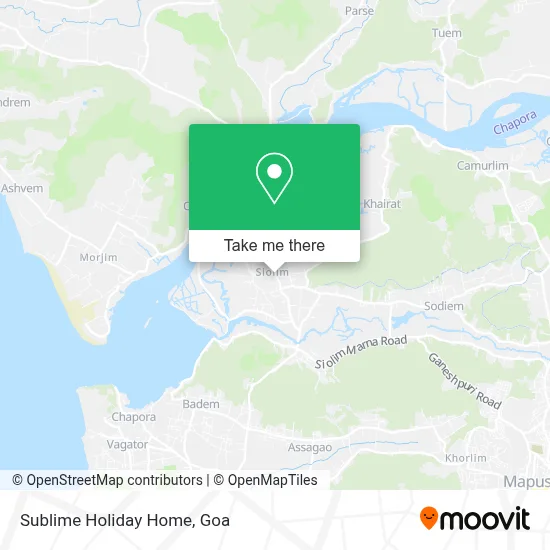 Sublime Holiday Home map
