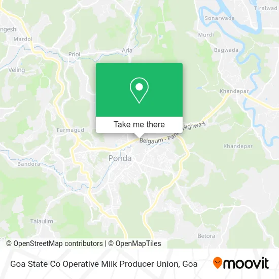 Goa State Co Operative Milk Producer Union map