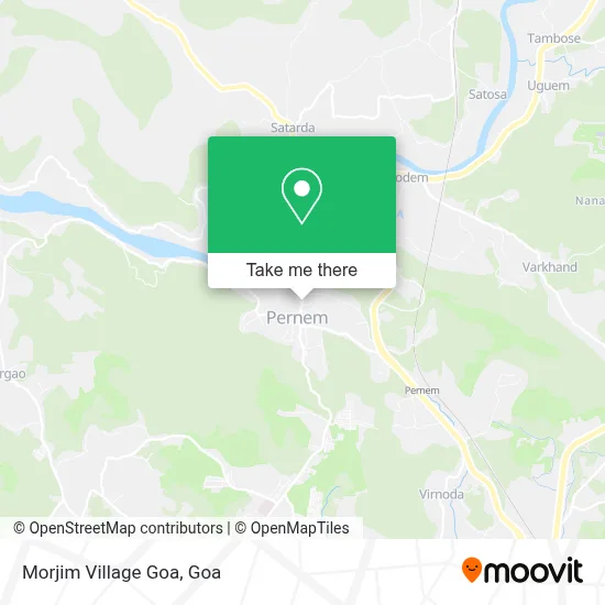 Morjim Village Goa map