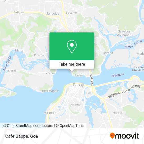 Cafe Bappa map