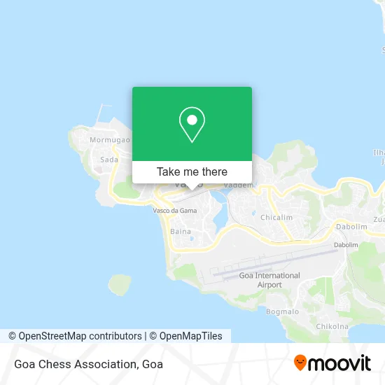 Goa Chess Association map