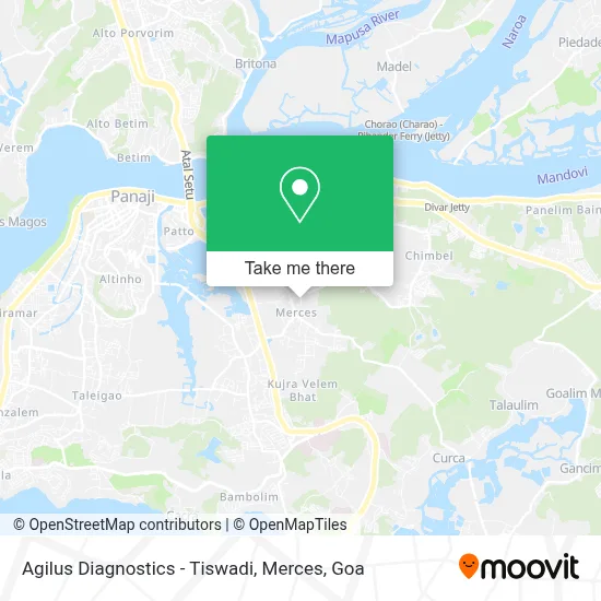 Agilus Diagnostics - Tiswadi, Merces map