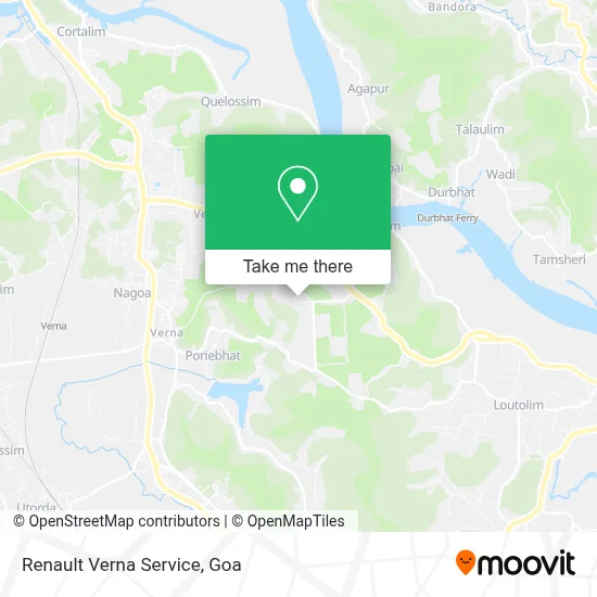 Renault Verna Service map