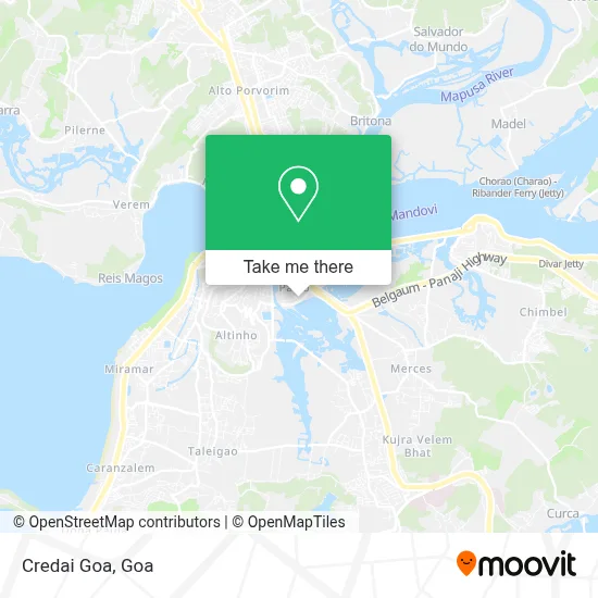 Credai Goa map