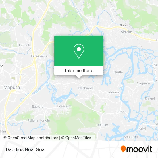 Daddios Goa map