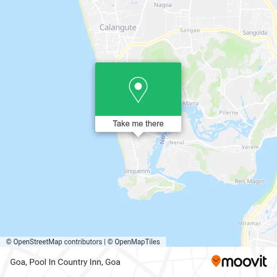 Goa, Pool In Country Inn map