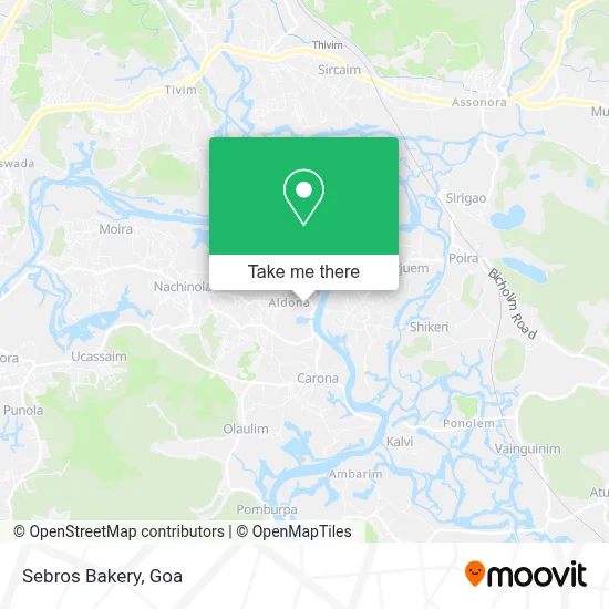 Sebros Bakery map