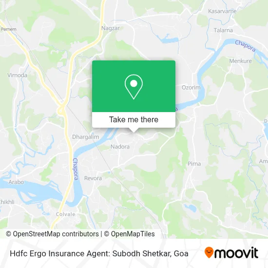 Hdfc Ergo Insurance Agent: Subodh Shetkar map