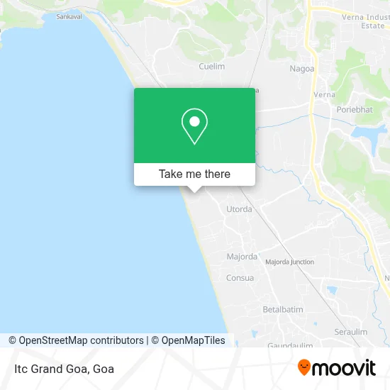 Itc Grand Goa map