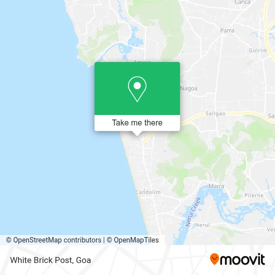 White Brick Post map