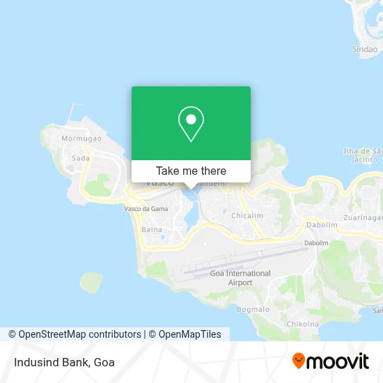 Indusind Bank map