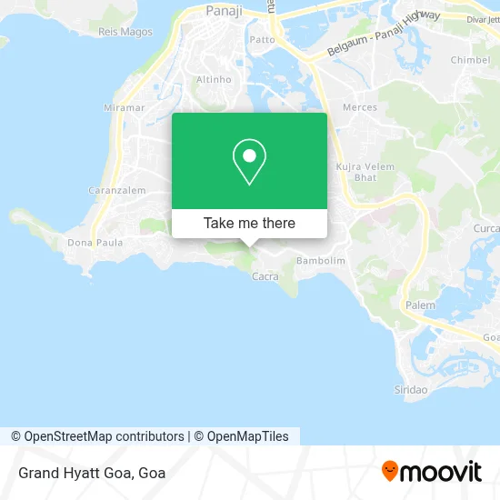 Grand Hyatt Goa map