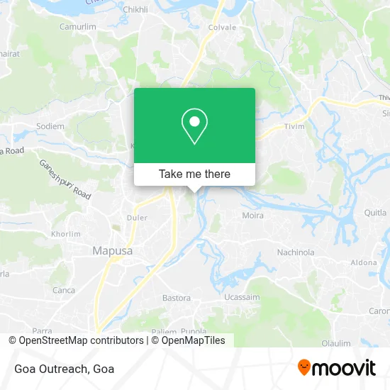 Goa Outreach map