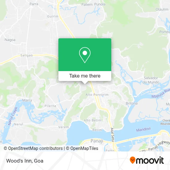 Wood's Inn map