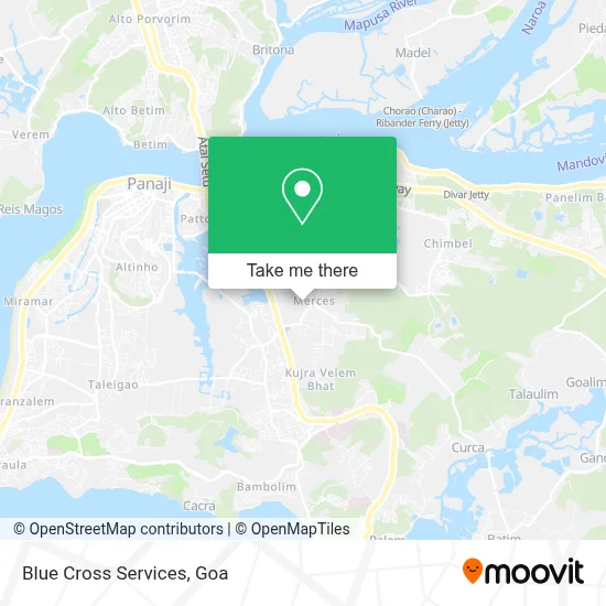 Blue Cross Services map