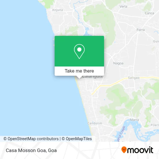 Casa Mosson Goa map